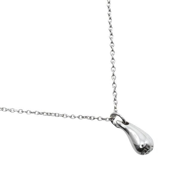 TIFFANY&Co. teardrop Necklace Elsa Peretti Silver925 1.8g Women - Picture 1 of 10